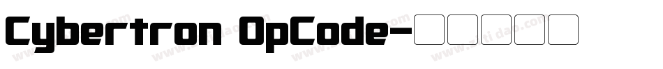 Cybertron OpCode字体转换